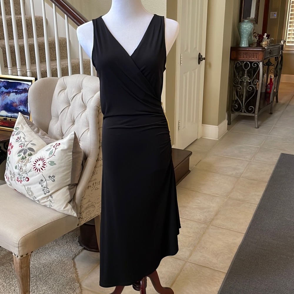 Michael Kors asymmetrical black dress